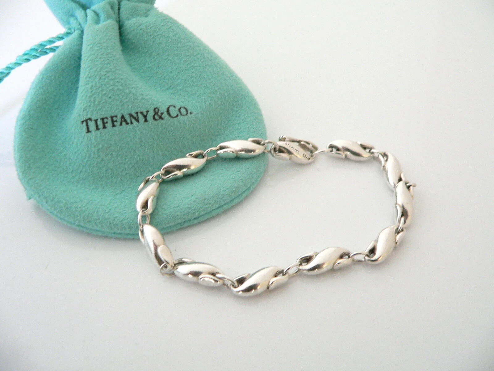 Tiffany & Co Seahorse Bracelet Peretti Chain Link Charm Bangle Sea Ocean Lover