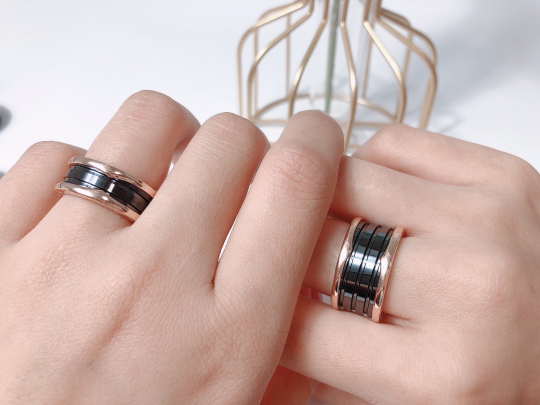 Bvlgari B.ZERO1 RING Replica, Three Band, Rose Gold