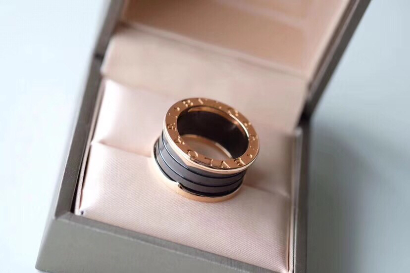 Bvlgari B.ZERO1 RING Replica, Three Band, Rose Gold