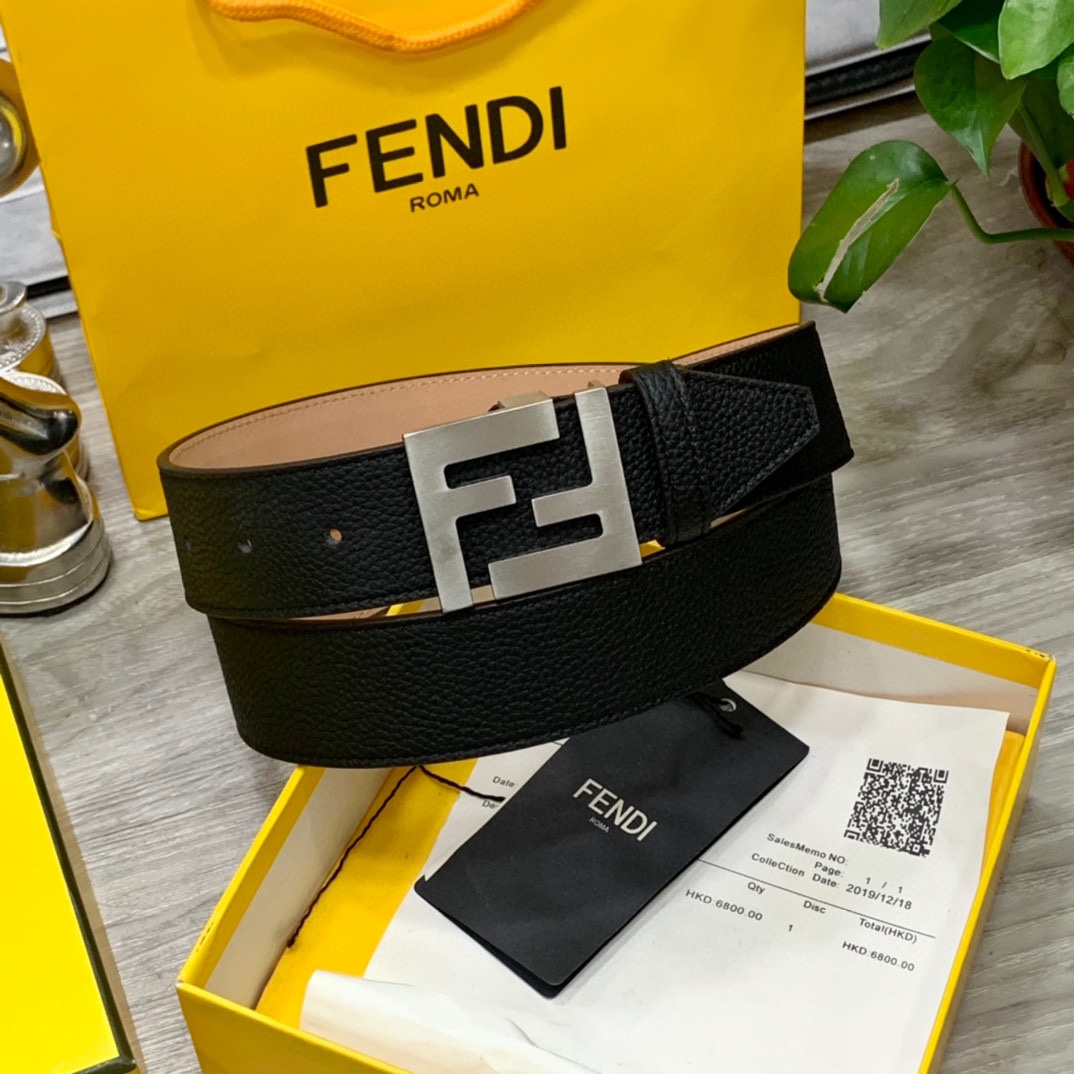 Fendi Leather Belts 1:1 Mirror Version