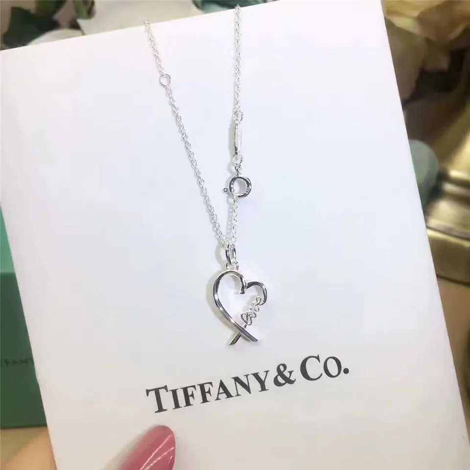 Tiffany Paloma Picasso Heart Pendant With love Letter Chain Necklace Hot Selling Jewellery Online 37721271
