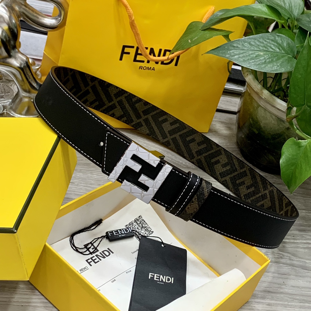 Fendi Leather Belts 1:1 Mirror Version