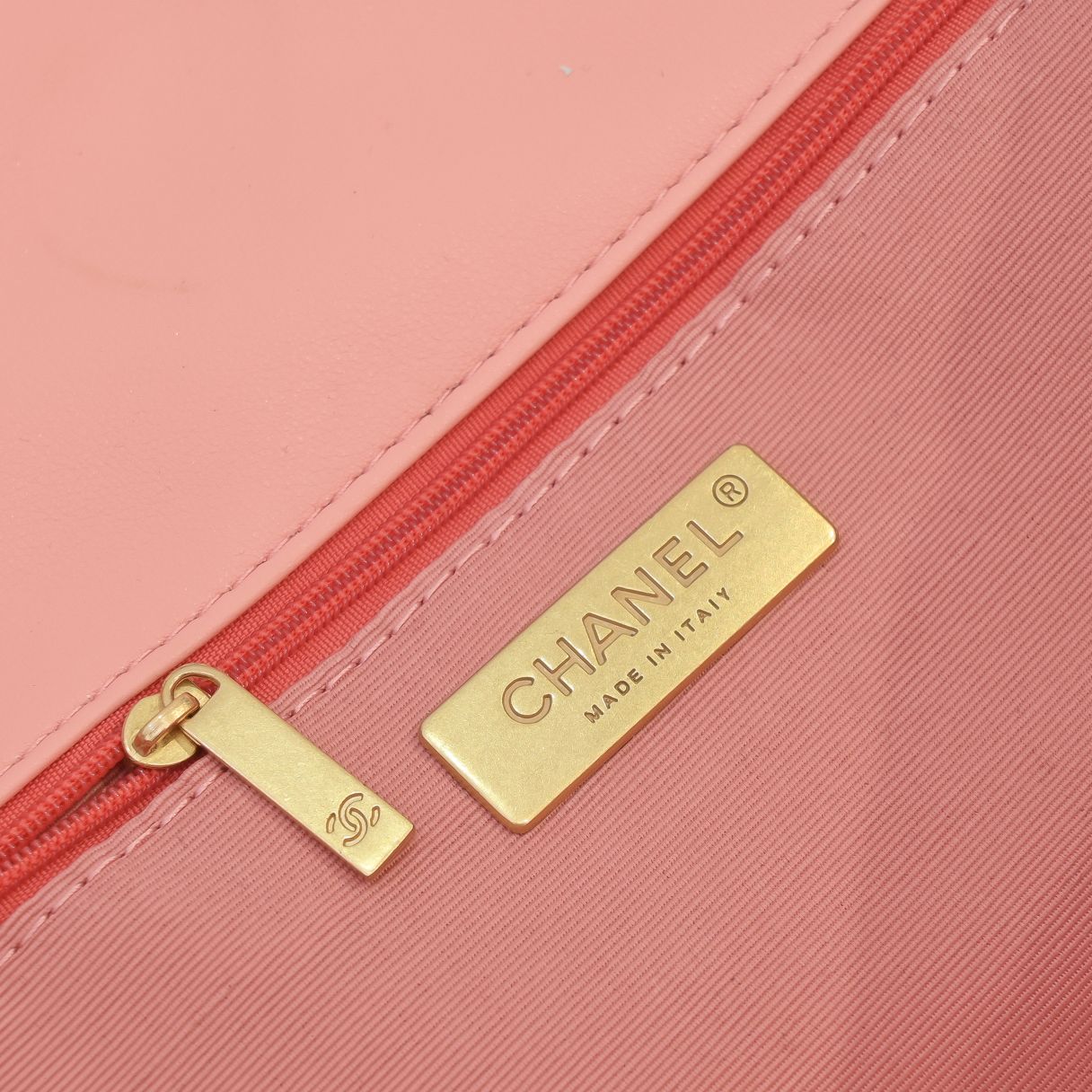 Chanel Lambskin Quilted Large19 Flap Shoulder Bag Handbag