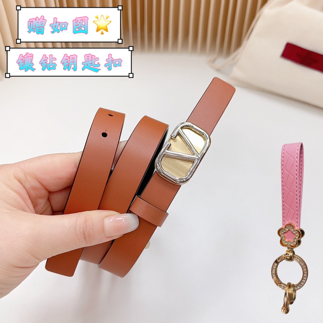 Valentino Leather Belts 1:1 Mirror Version