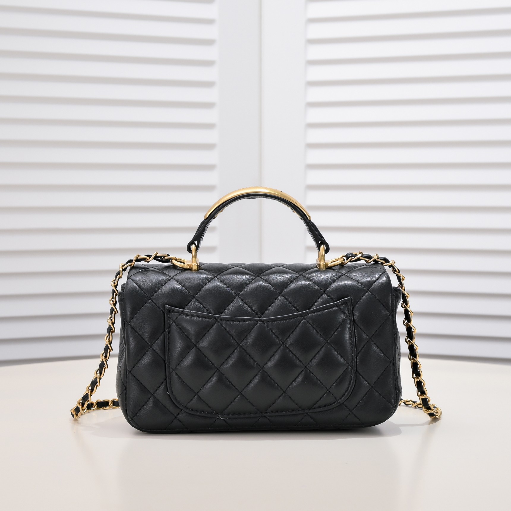 Chanel 22B Mini CF Handle Shoulder Bag Handbag
