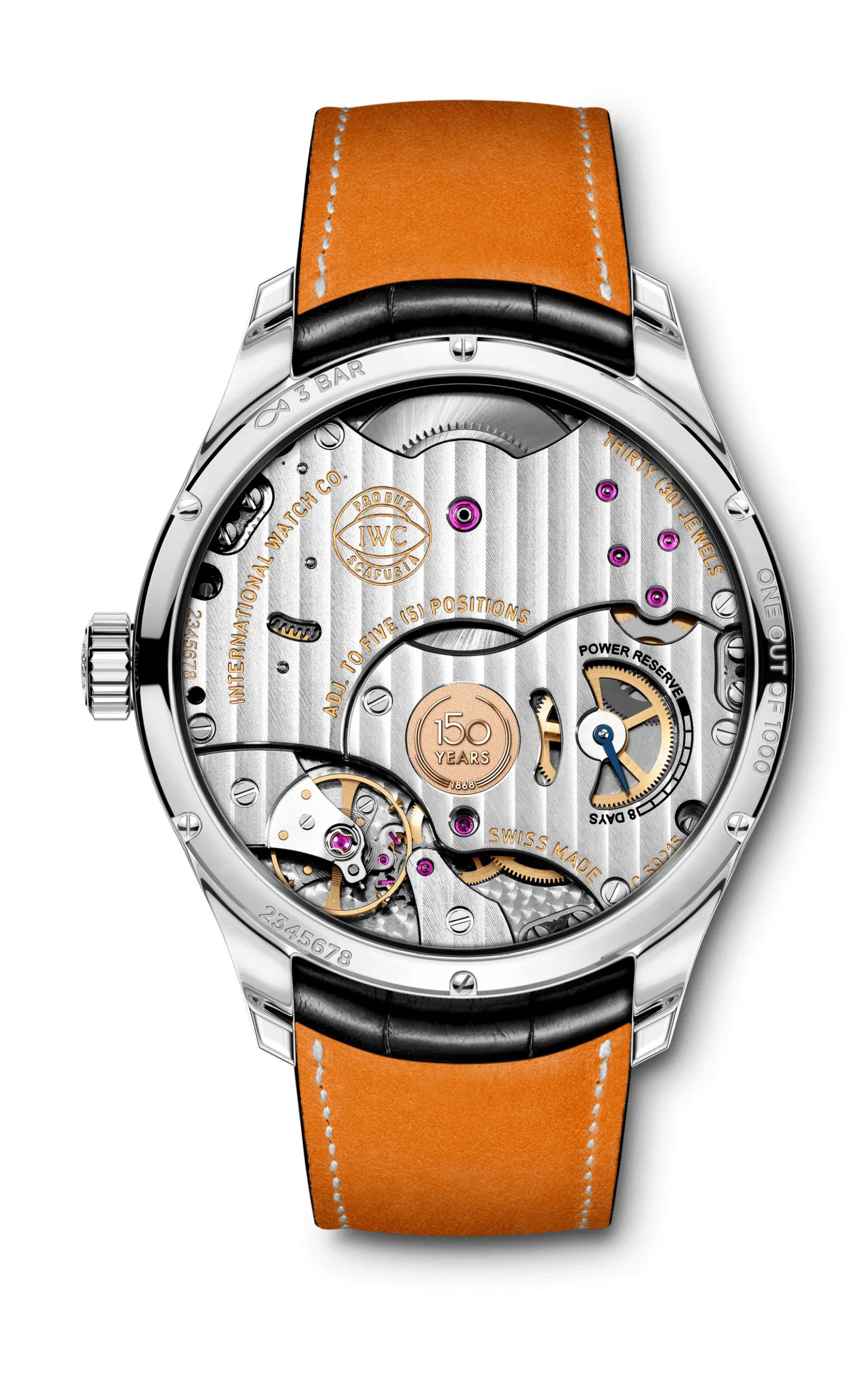 Portugieser hand wound eight days edition 150 years iw510212