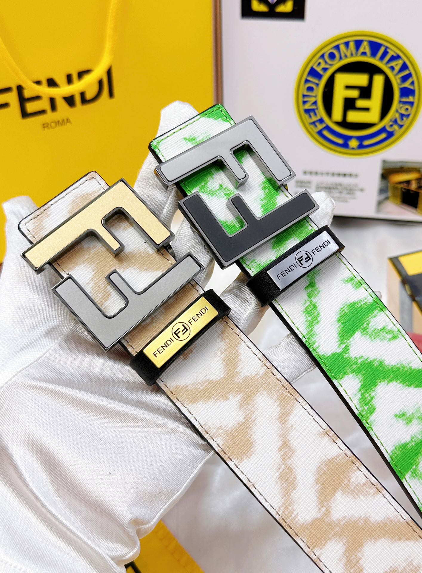 Fendi Leather Belts 1:1 Mirror Version