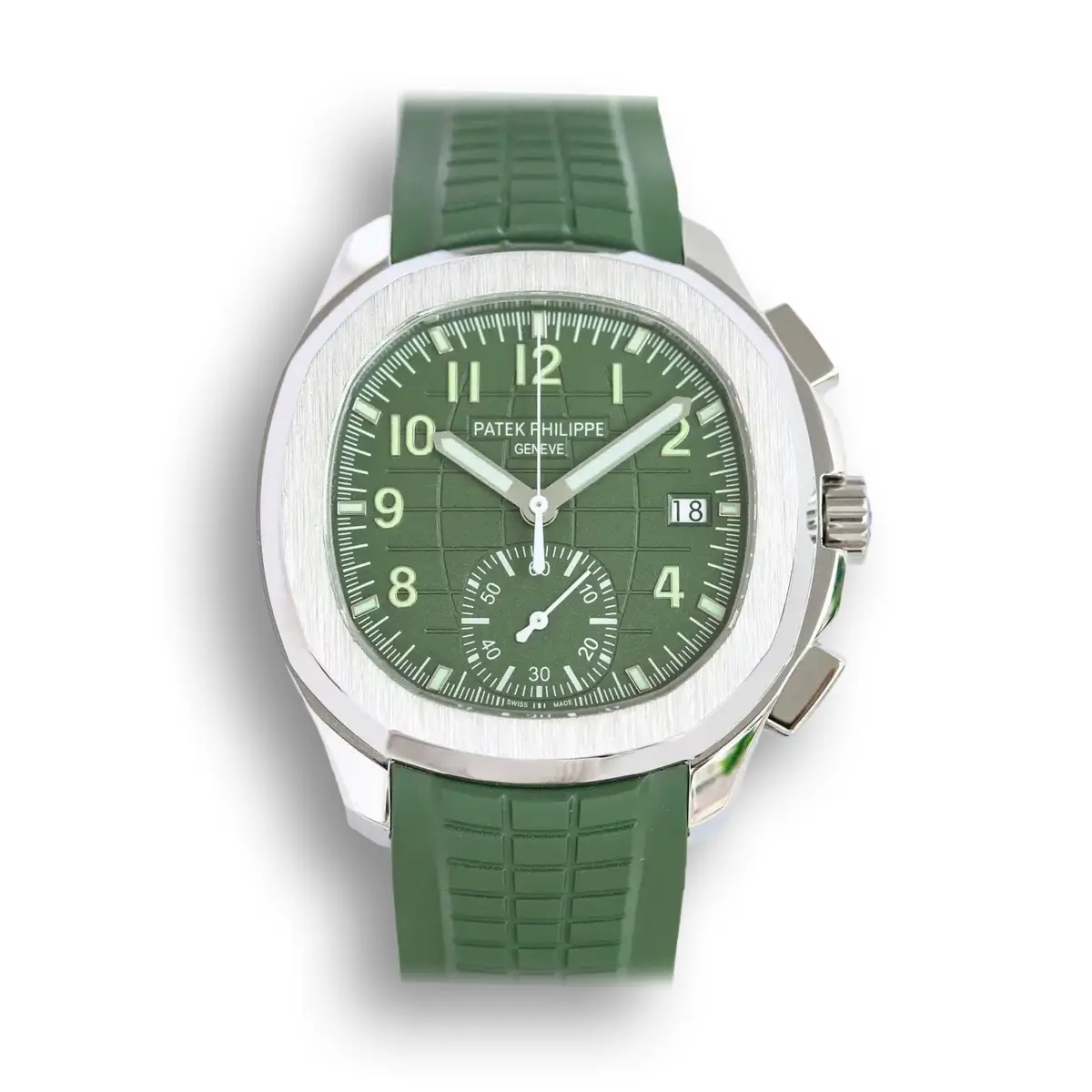 Aquanaut 5968A-001 Chronograph 42.2 mm,Steel,5968A-001 Green Strap