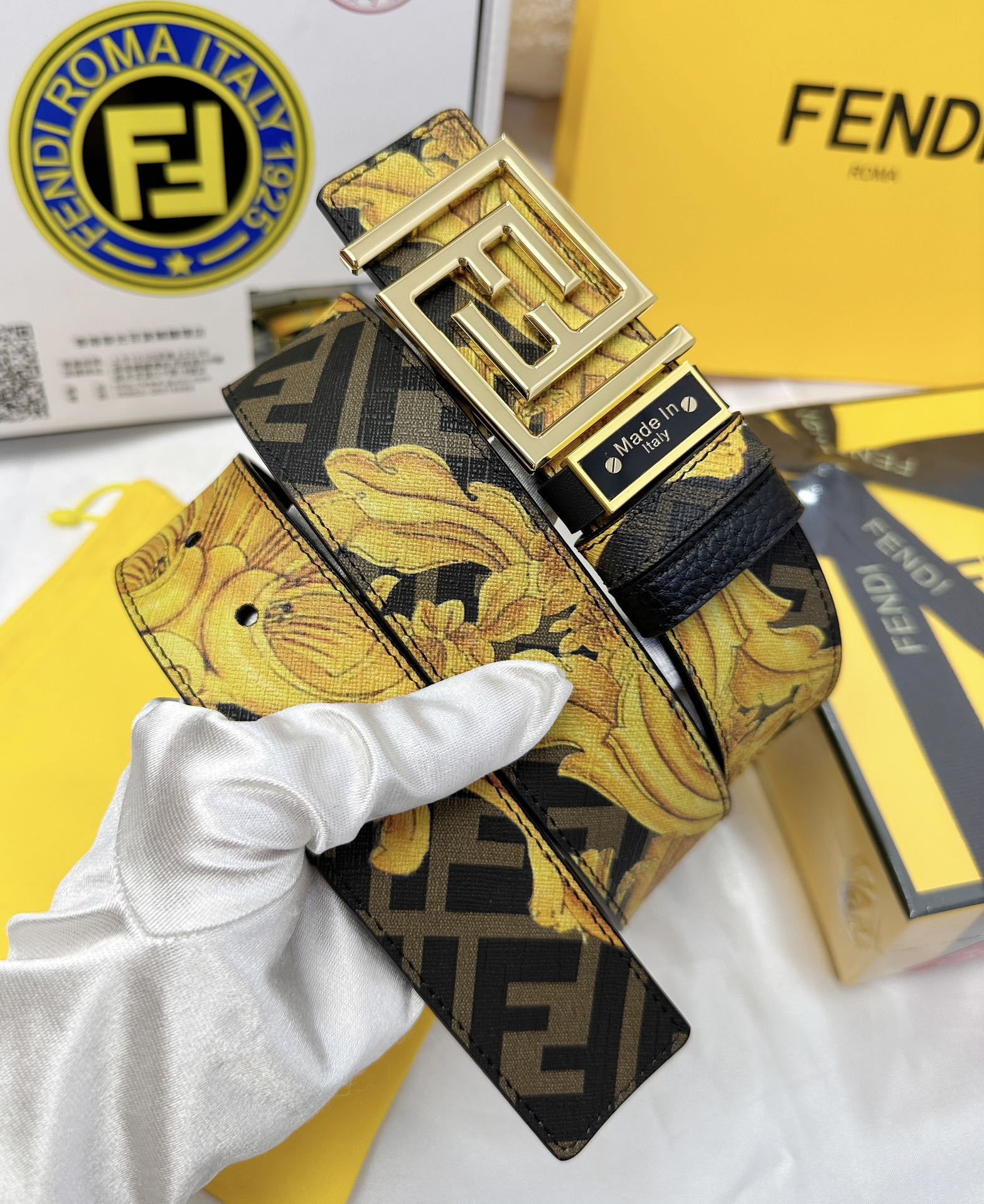 Fendi Leather Belts 1:1 Mirror Version