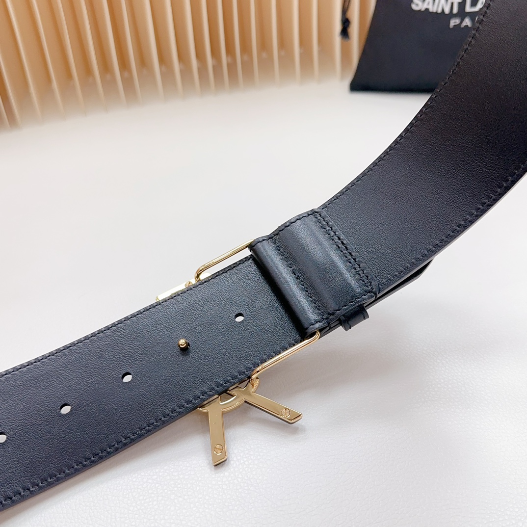 YSL Saint Laurent Leather Belts 1:1 Mirror Version