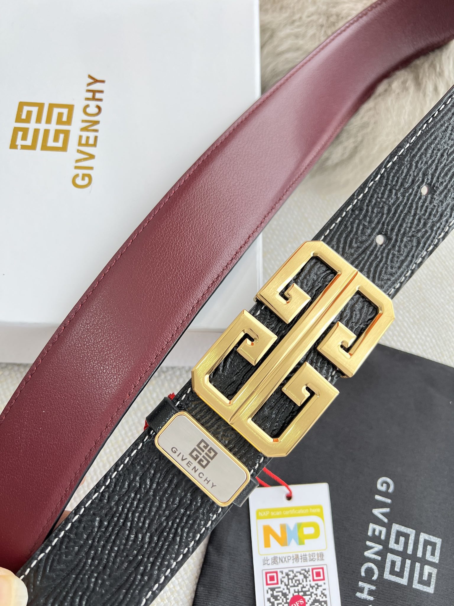 Givenchy Leather Belts 1:1 Mirror Version