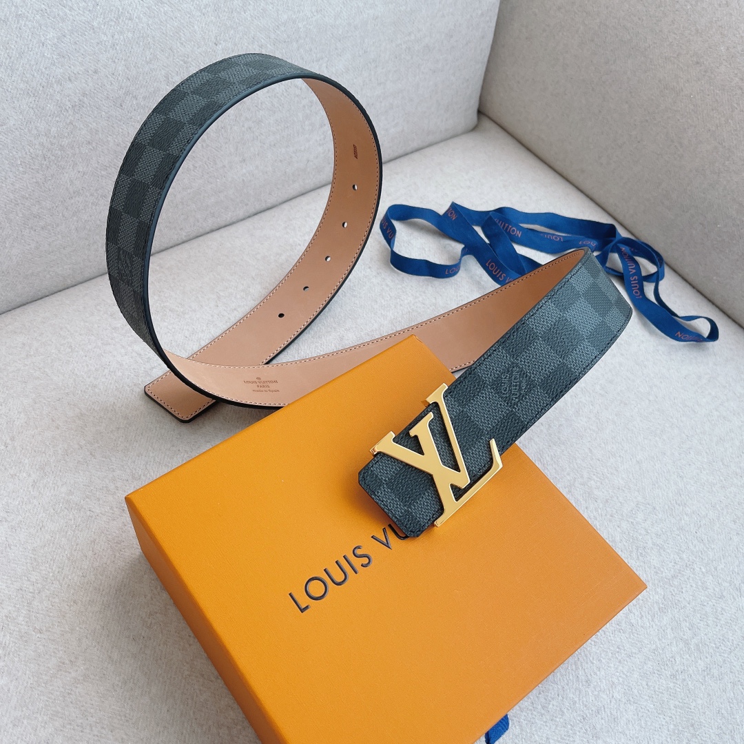 Louis Vuitton LV Leather Belts 1:1 Mirror Version