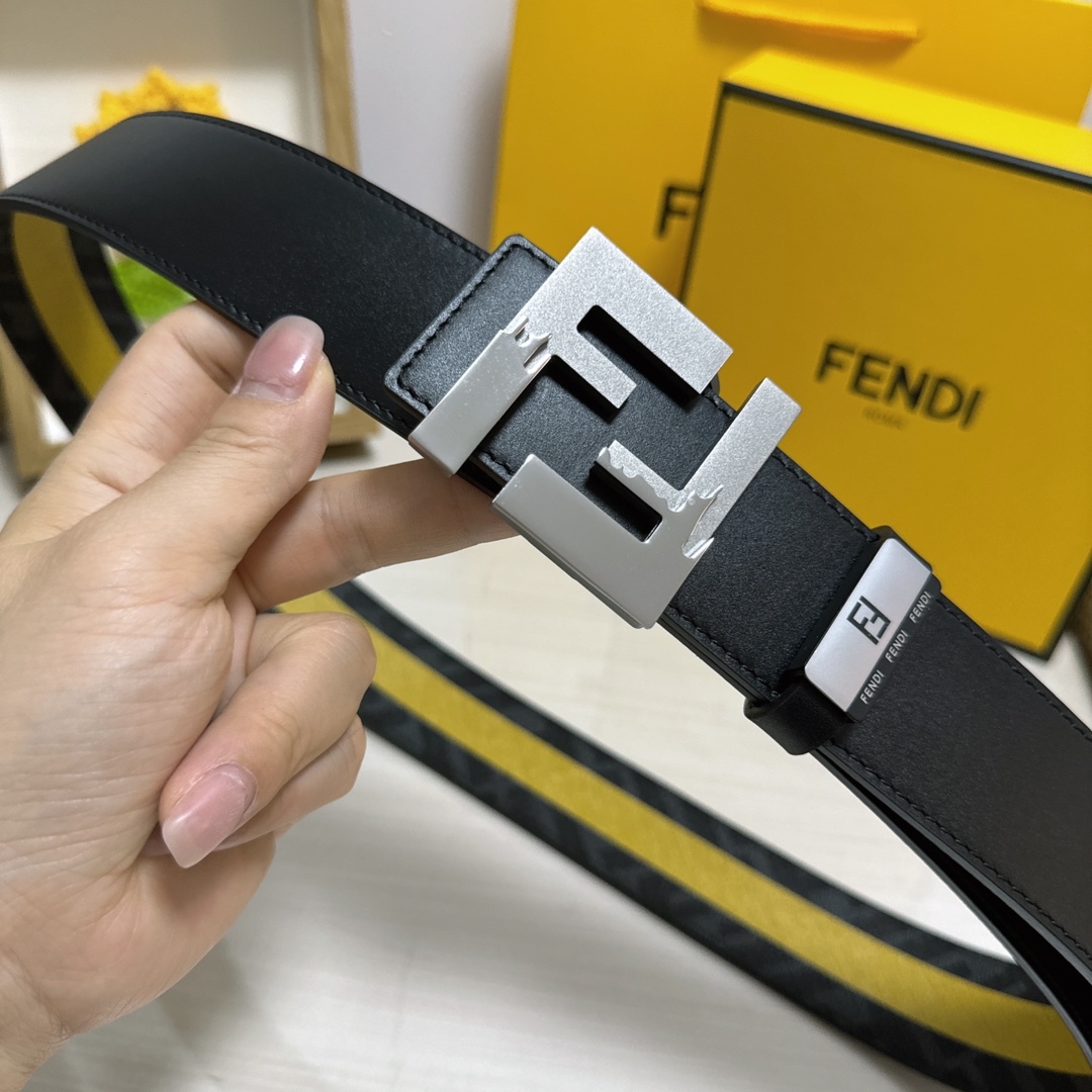 Fendi Leather Belts 1:1 Mirror Version