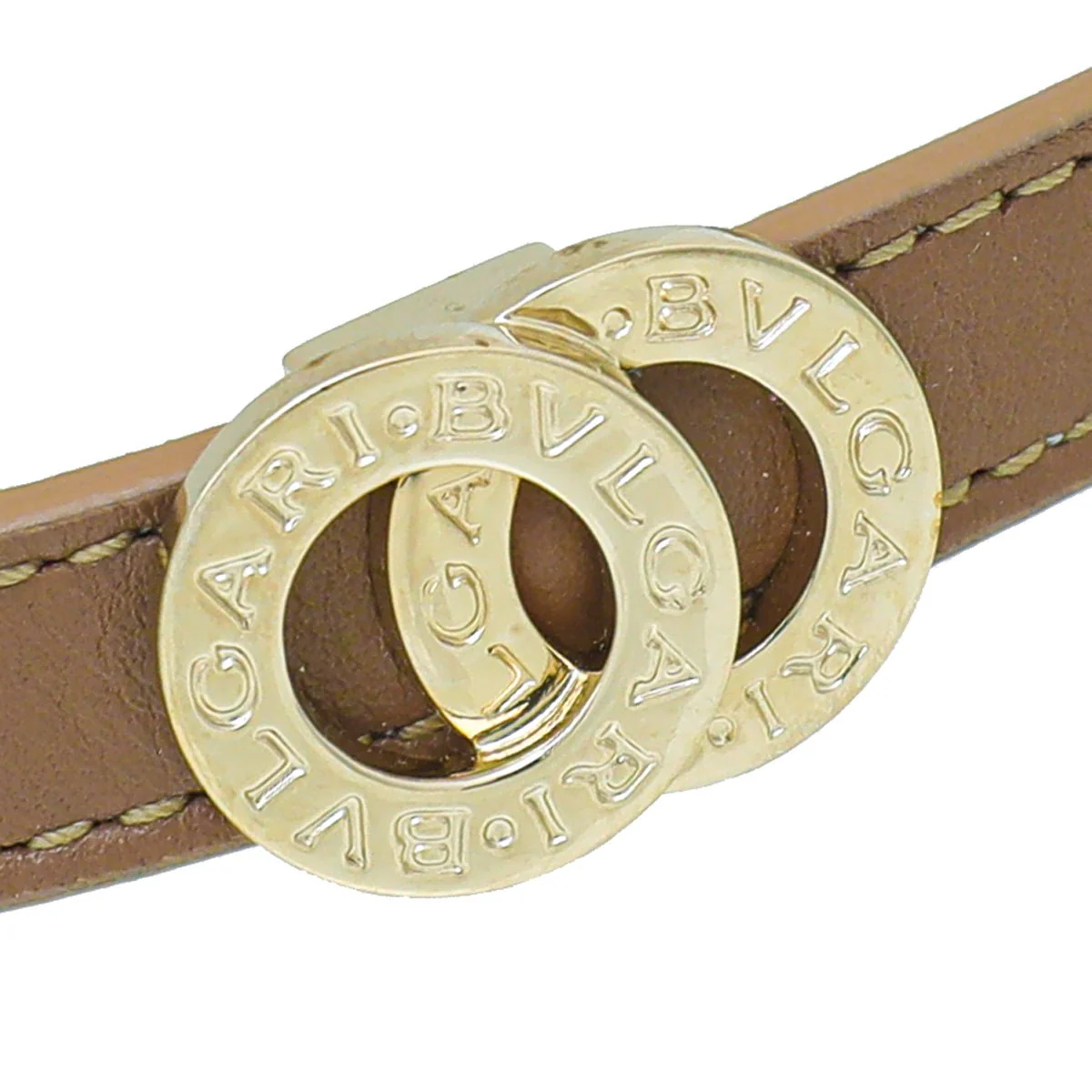 Bvlgari Brown Double Coiled Bracelet
