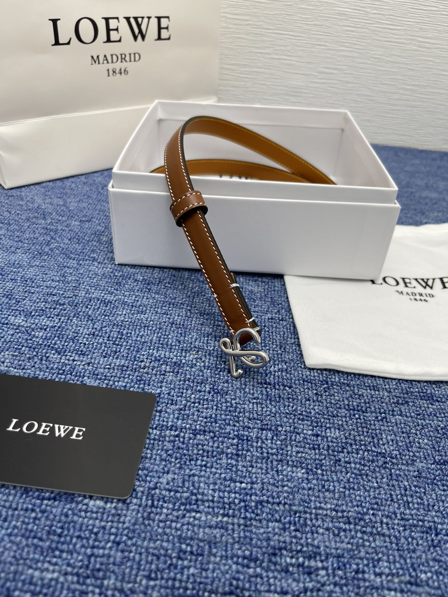 Loewe Leather Belts 1:1 Mirror Version