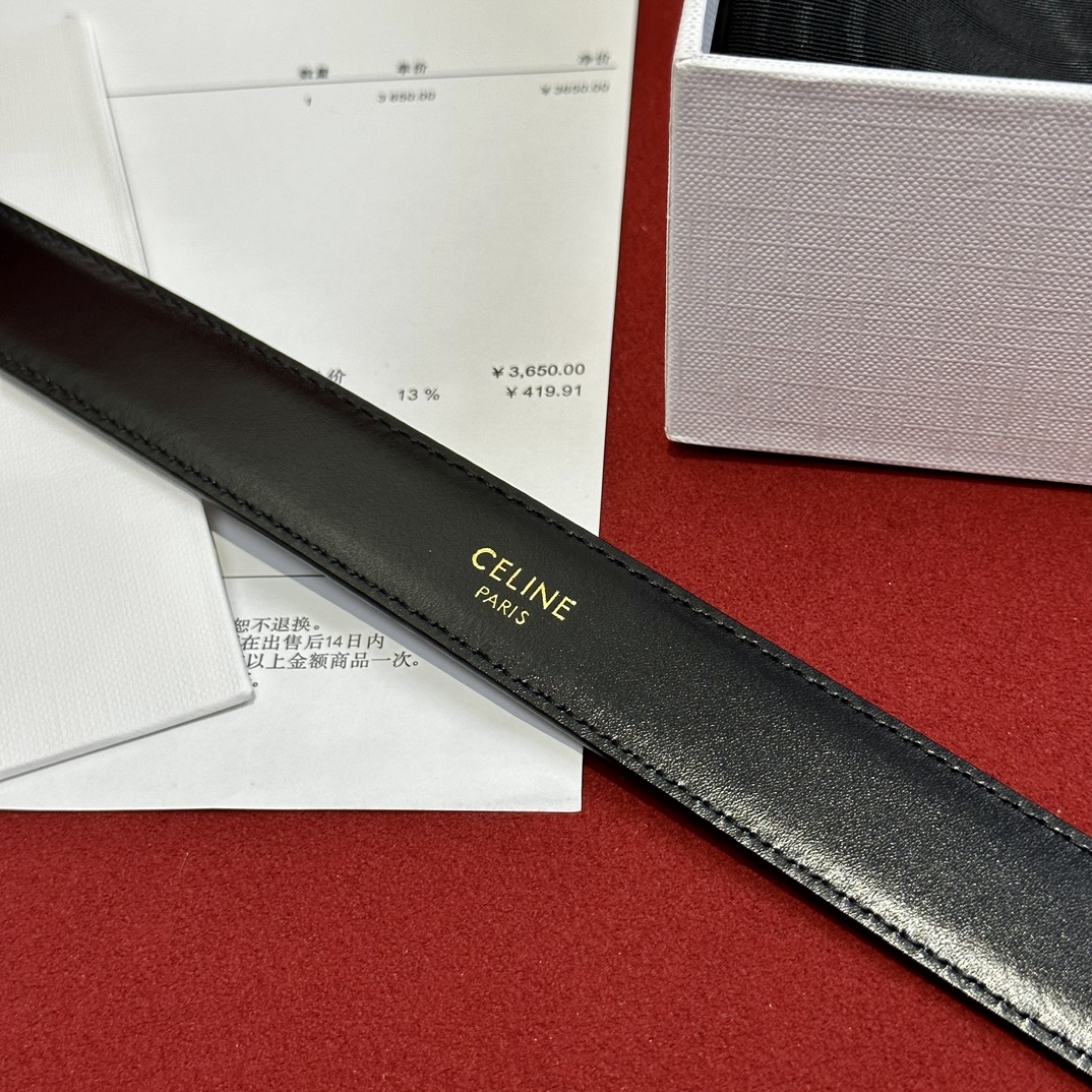 Celine Leather Belts 1:1 Mirror Version