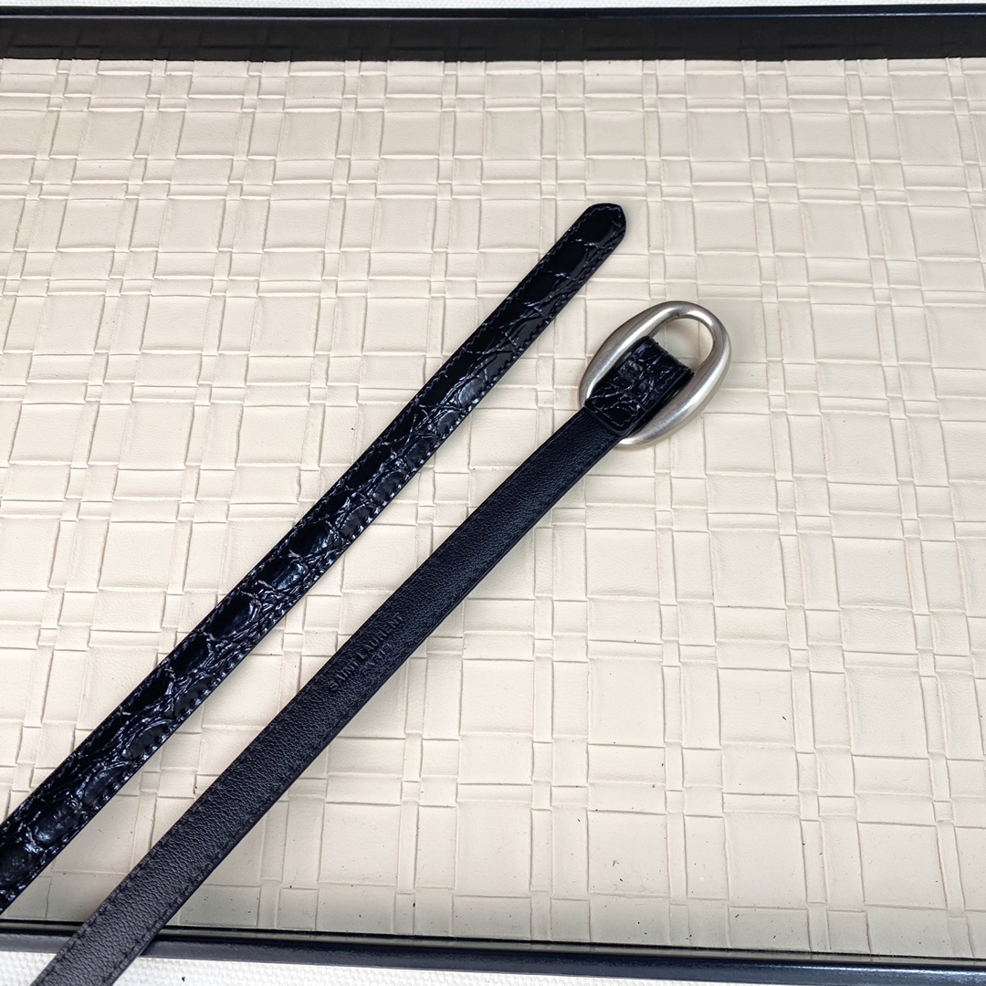 YSL Saint Laurent Leather Belts 1:1 Mirror Version