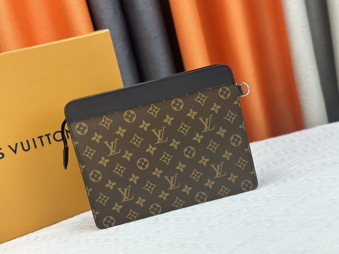 Louis Vuitton Pochette Jour Monogram Eclipse M82080 Clutch Bag Handbag