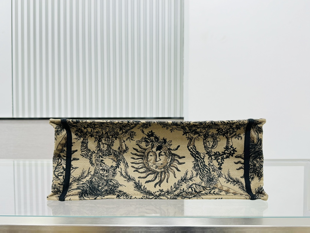 Dior Book Tote Embroider Medium Shoulder Bag Handbag