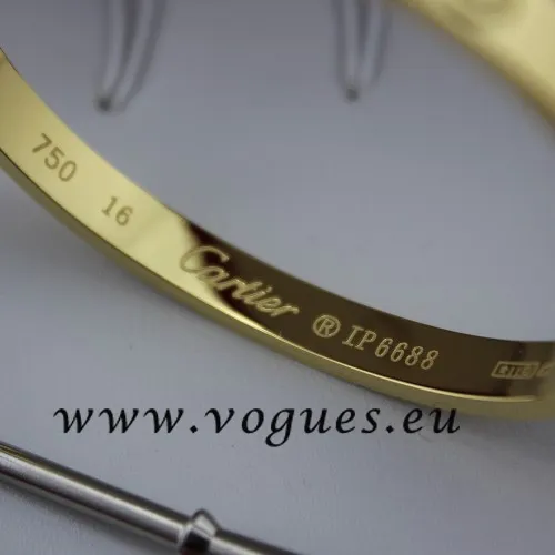 Cartier Couple Bracelet Yellow Gold B6041001 (New Version – Prevent Screws Fall Out)