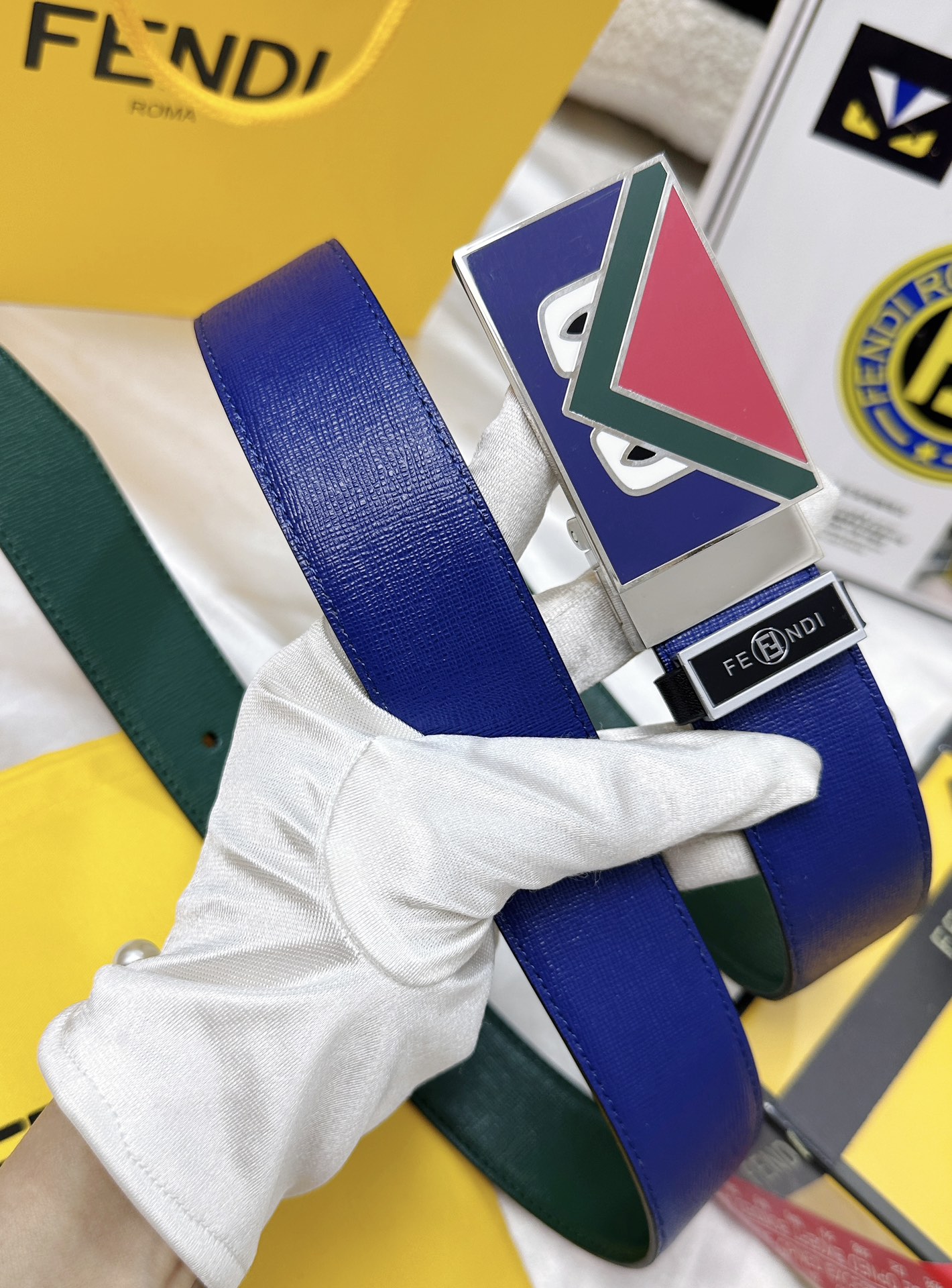 Fendi Leather Belts 1:1 Mirror Version