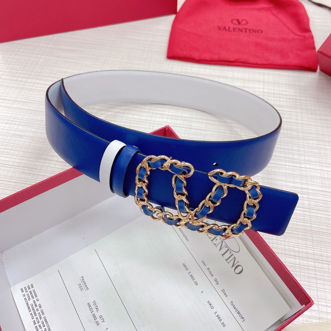 Valentino Leather Belts 1:1 Mirror Version