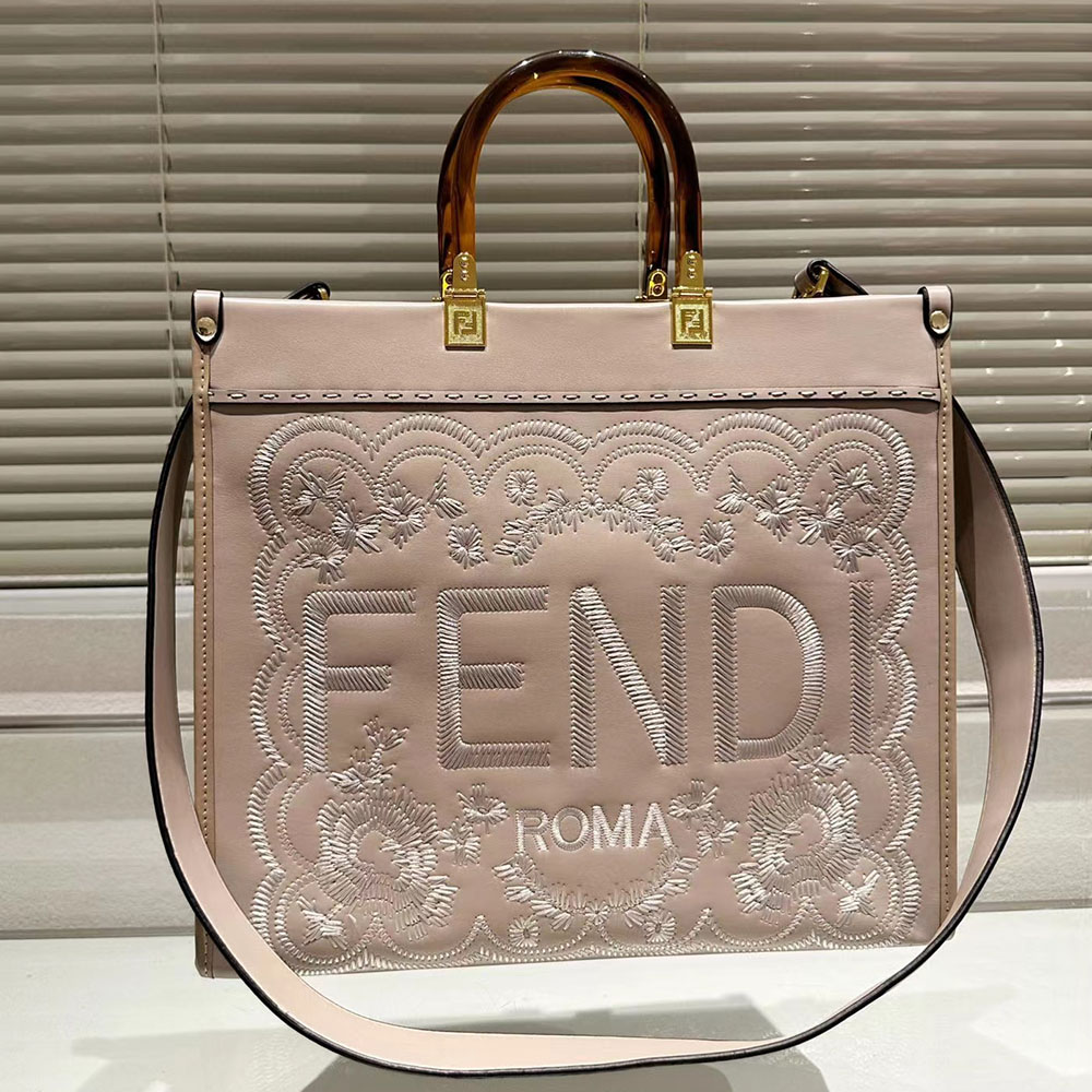 FENDI Sunshine Flower Embroidery Bag Medium Bag(Replica)