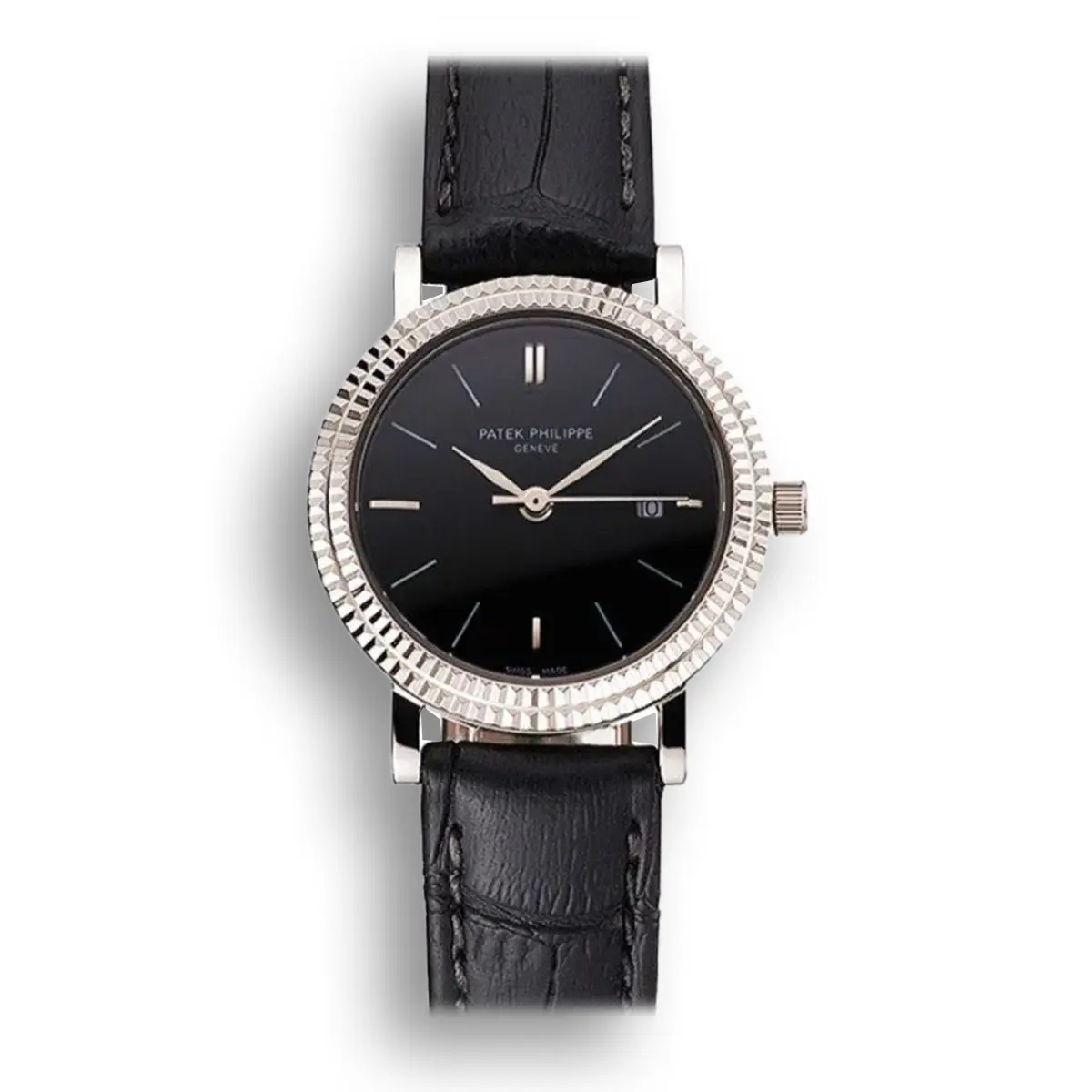 Calatrava Double Dial 28 mm, Stainless Steel