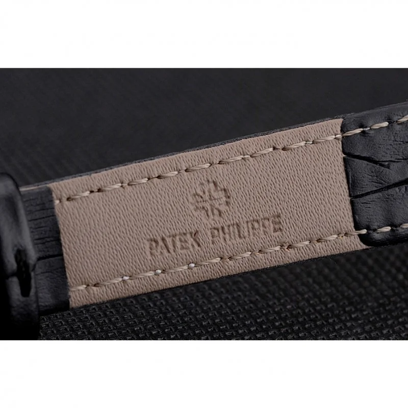 Calatrava Black Dial Roman 28 mm, Yellow Gold Plated