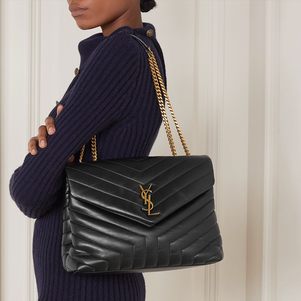 SAINT LAURENT YSL LouLou Medium 32- Quilted Leather Shoulder Bag(Replica)