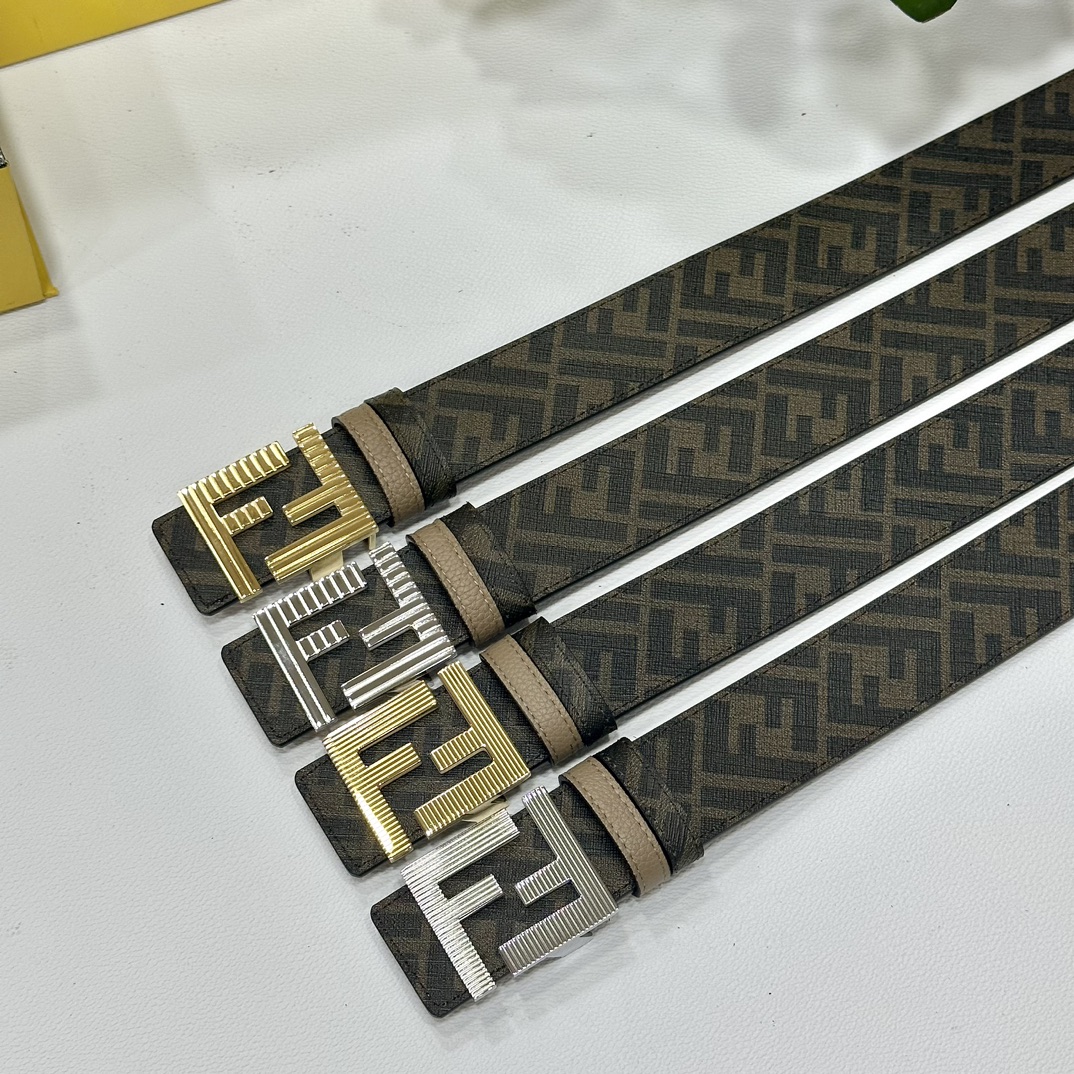 Fendi Leather Belts 1:1 Mirror Version