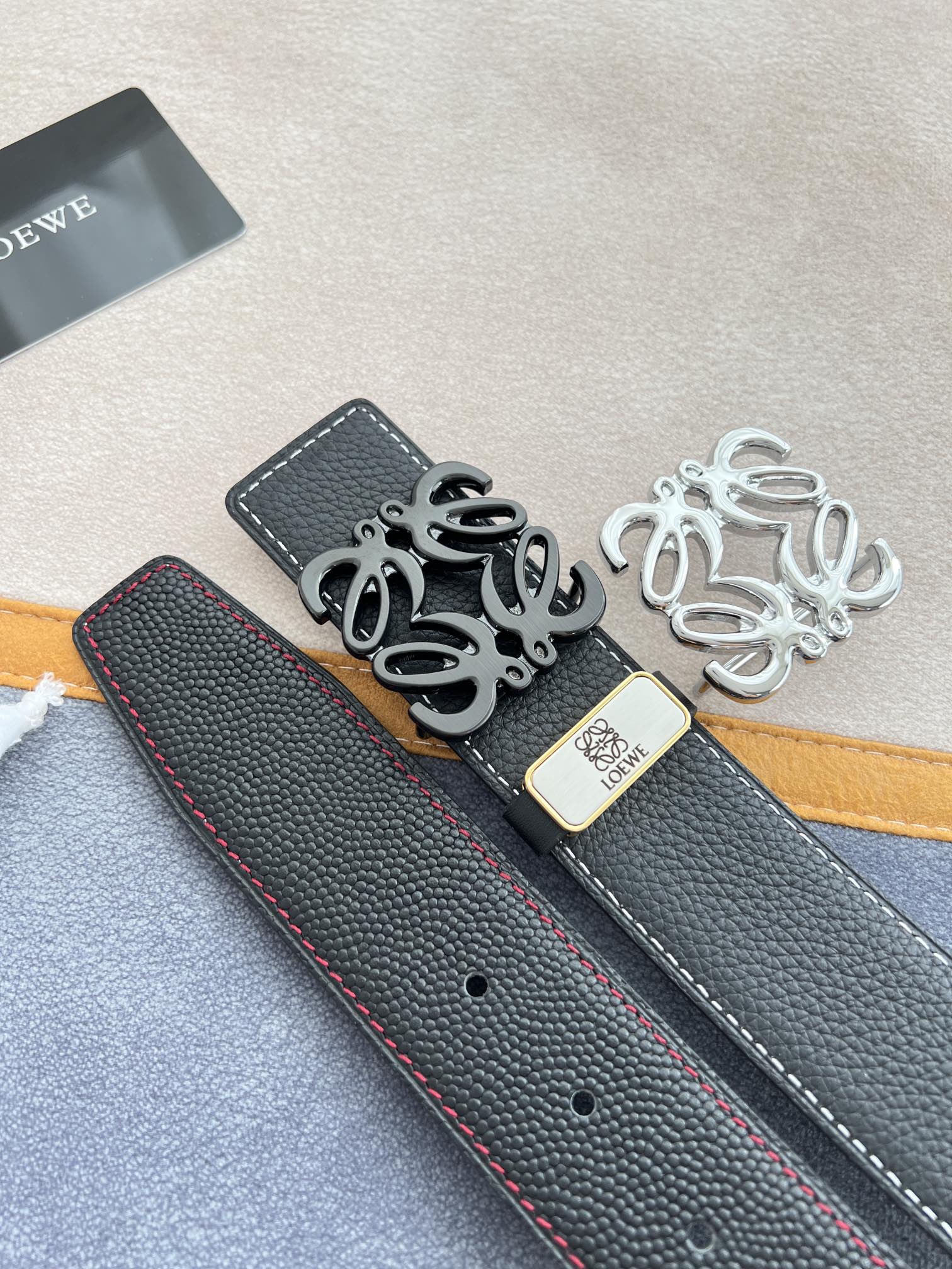Loewe Leather Belts 1:1 Mirror Version