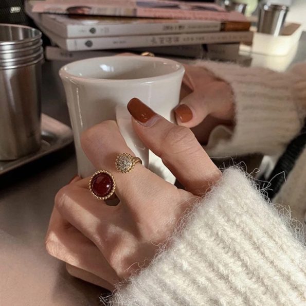 Van Cleef Ring Dupe, Red Onyx Ring