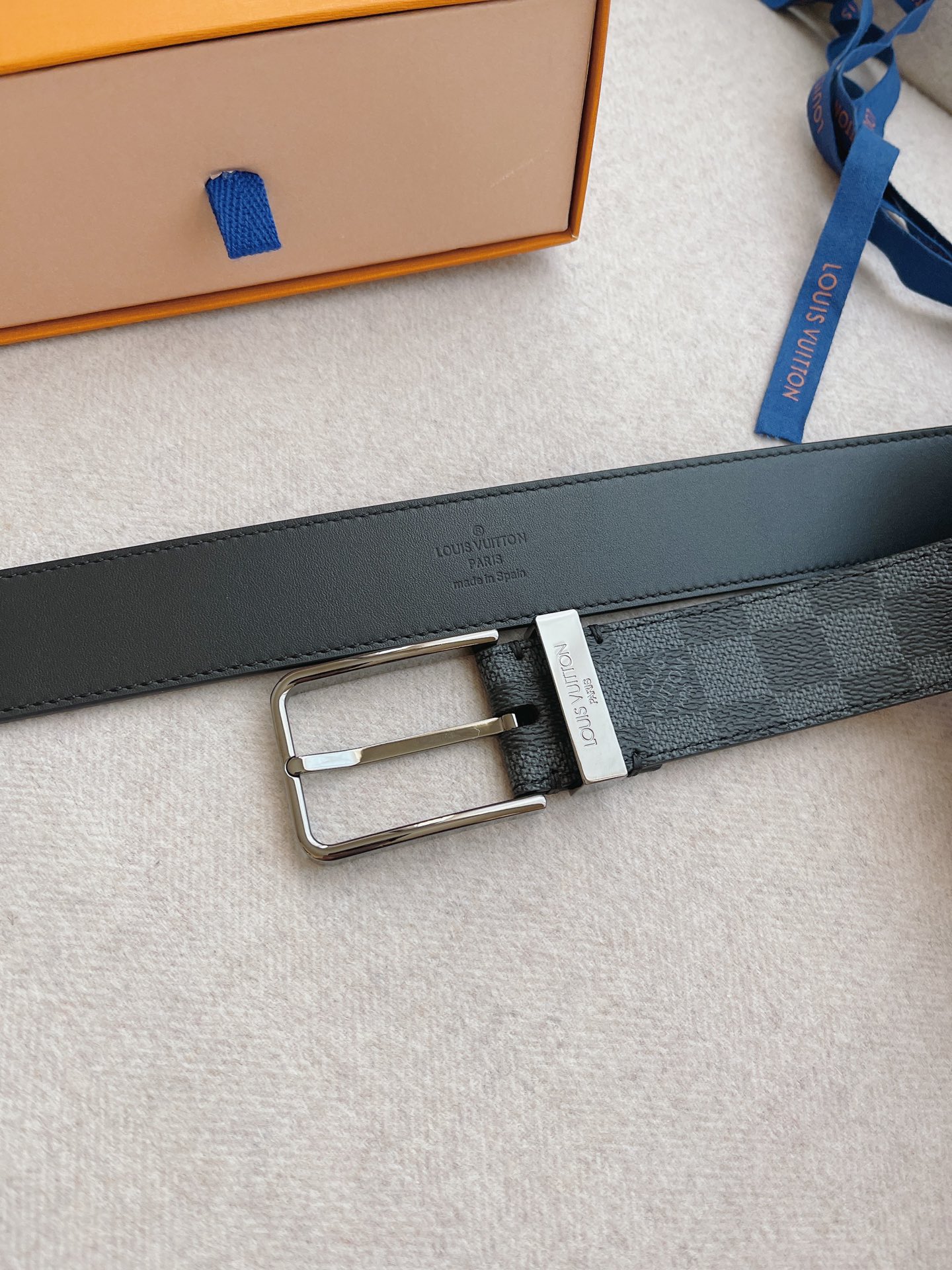 Louis Vuitton LV Leather Belts 1:1 Mirror Version