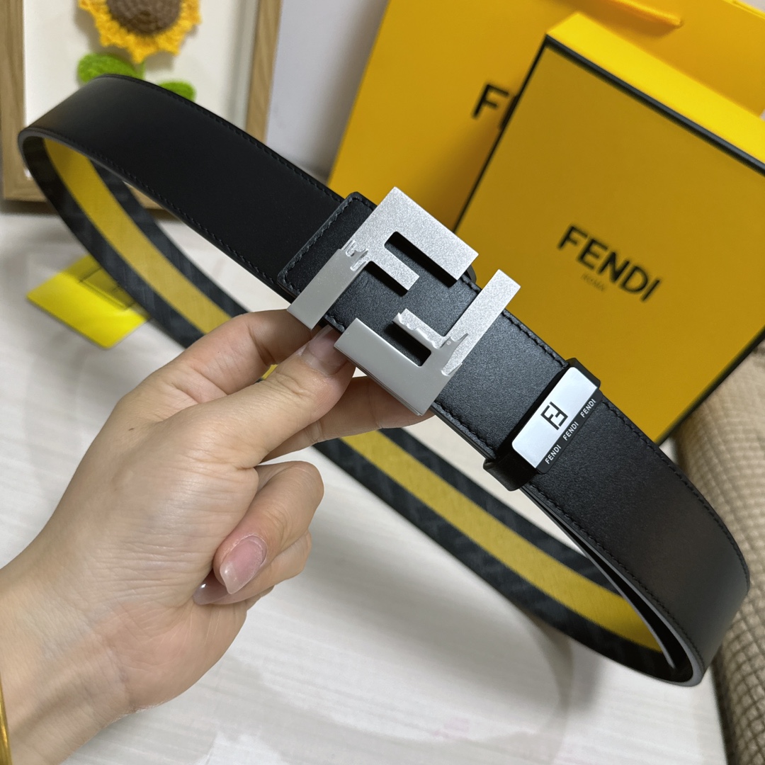 Fendi Leather Belts 1:1 Mirror Version