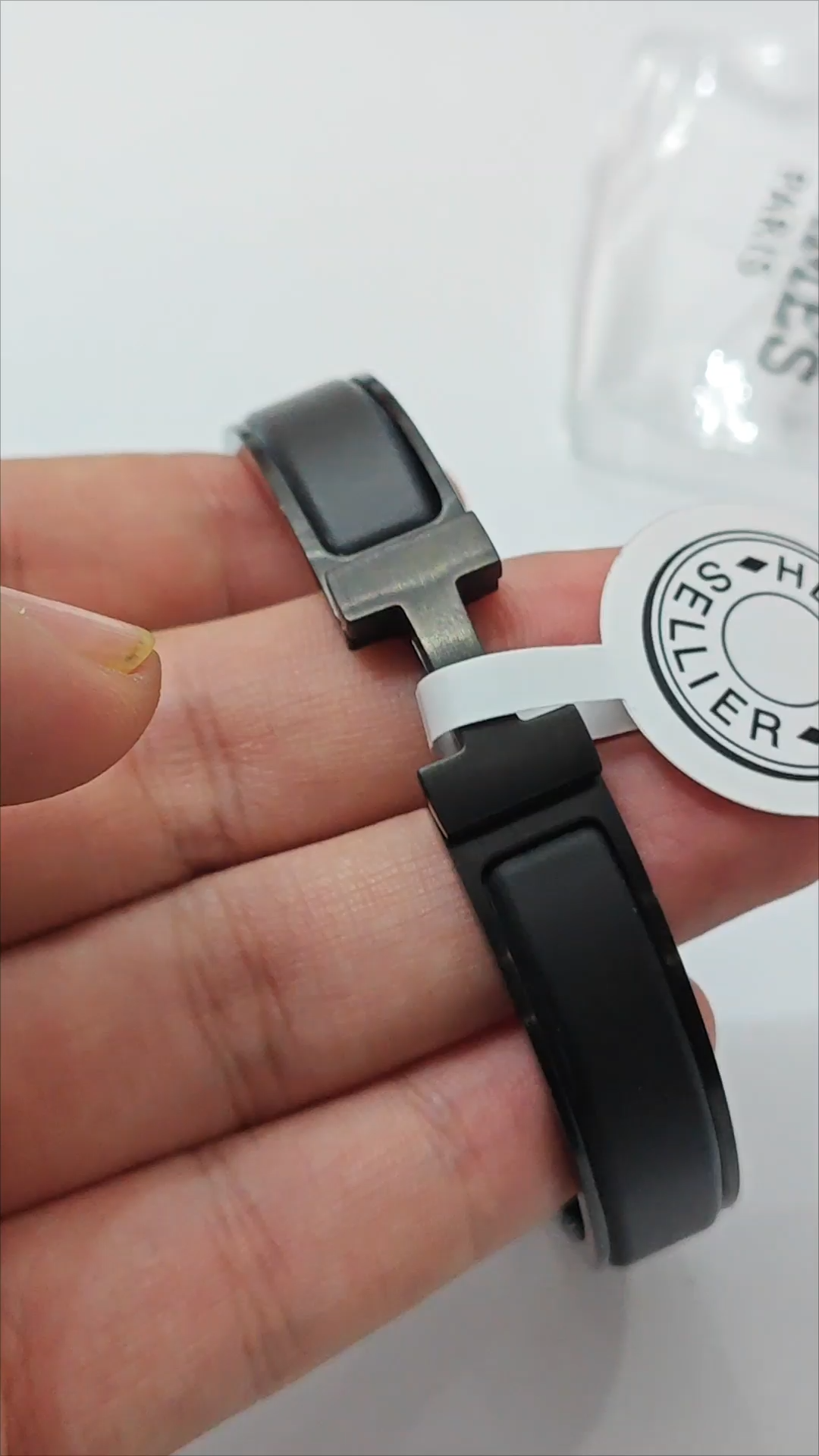 Hermes Fake Bracelet, Black Clic H Bracelet Dupe