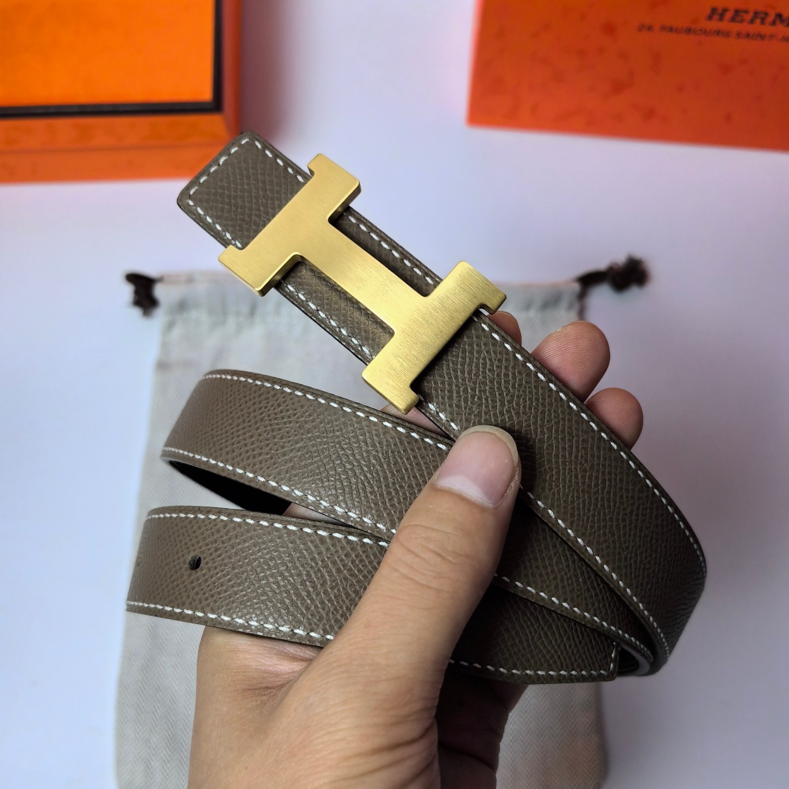 Hermes Leather Belts 1:1 Mirror Version