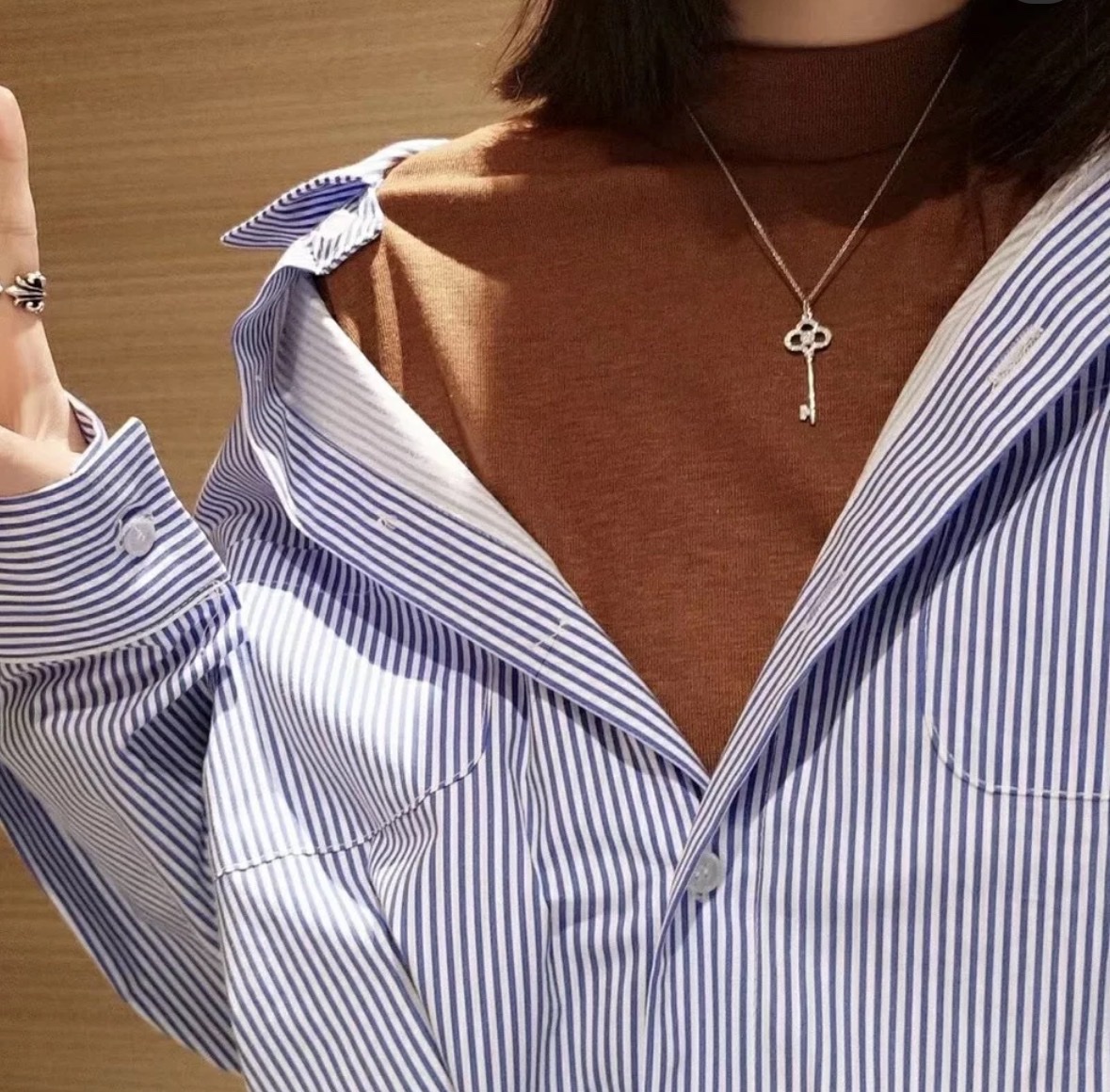 Tiffany Keys Crown Key, Rose Gold & White Gold