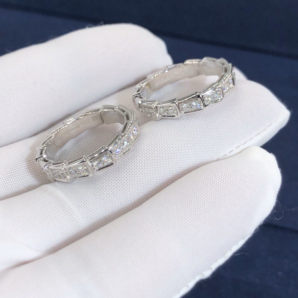 Bvlgari SERPENTI RING Dupe, White Gold