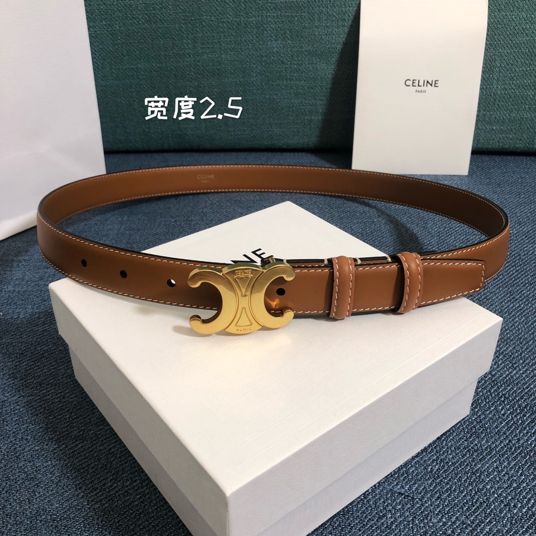 Celine Cowhide Belt 18mm 25mm