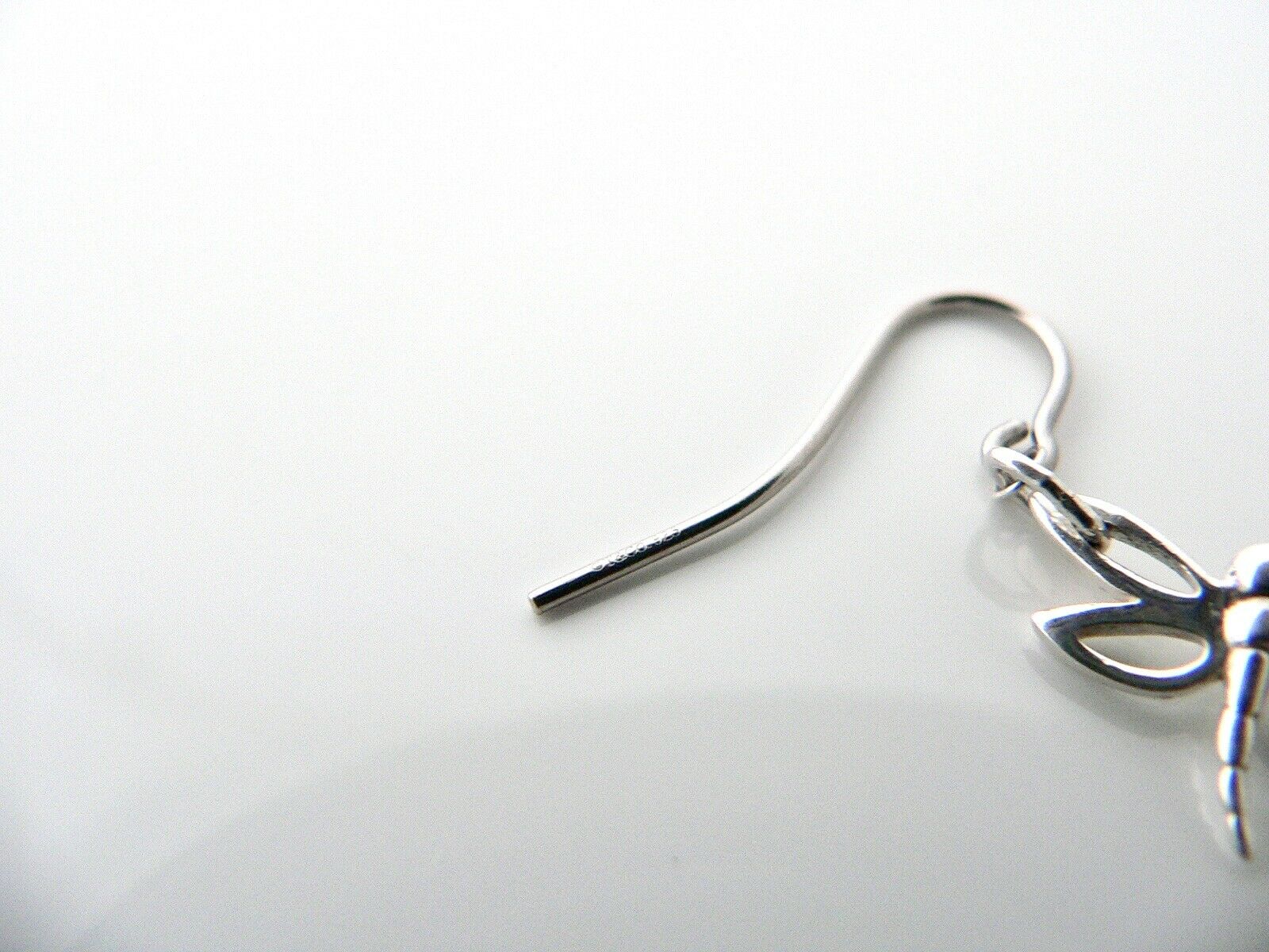 Tiffany & Co Silver Dragonfly Dangling Dangle Earrings Nature Lover Gift Pouch