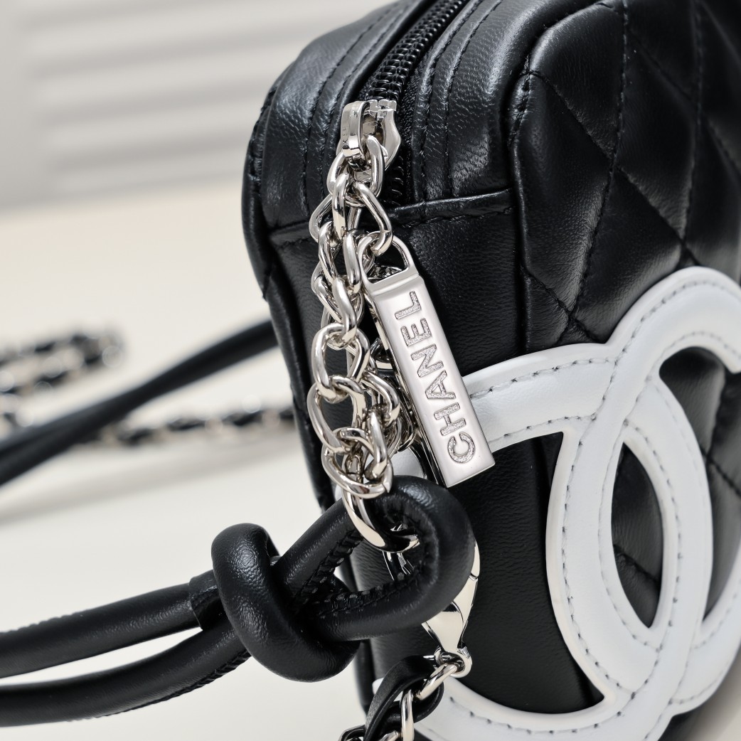 Chanel Ligne Cambon Bowling Bag Small Shoulder Bag Handbag