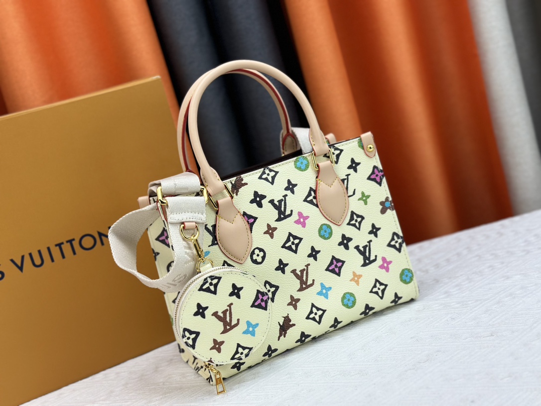 Louis Vuitton On The Go Tote M46833 Shoulder Bag Handbag