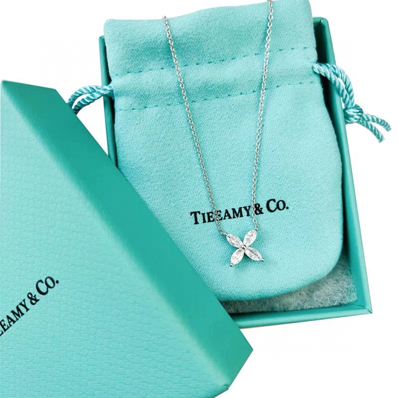 Tiffany Victoria® Pendant, Platinum & Rose Gold