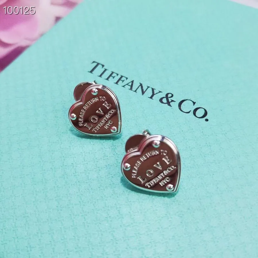 Tiffany & Co Timeless Style Return To Sterling Silver Mini Heart New York Womens Couple Style Jewelry USA
