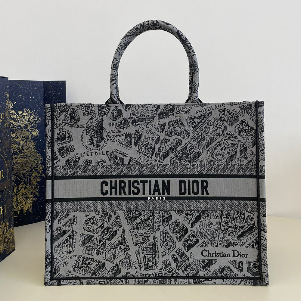 DIOR Book Tote Paris Map Bags(Replica)