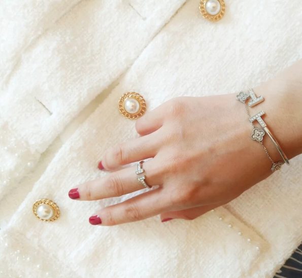 Van Cleef Bracelet Dupe, Mini Clover Bracelet& Full Diamonds