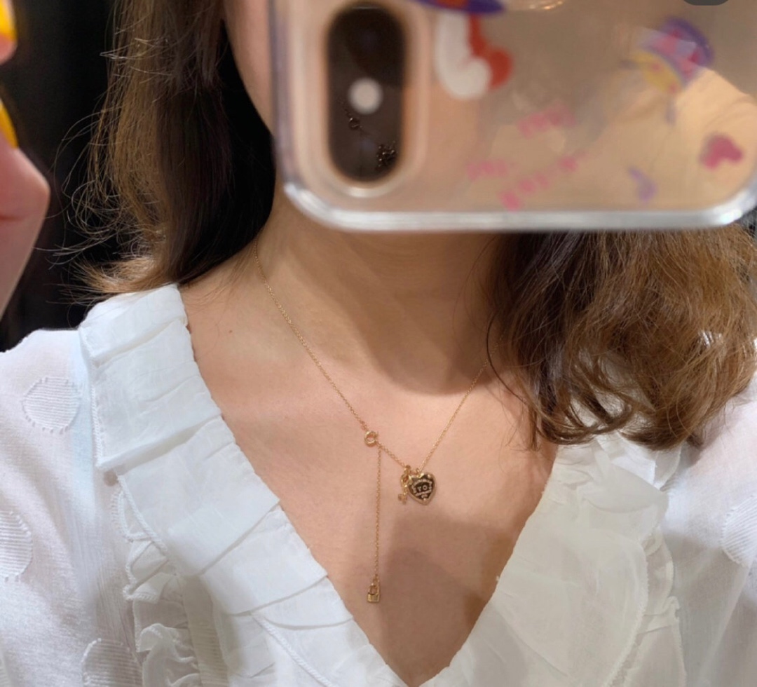 Return to tiffany love heart tag key necklace