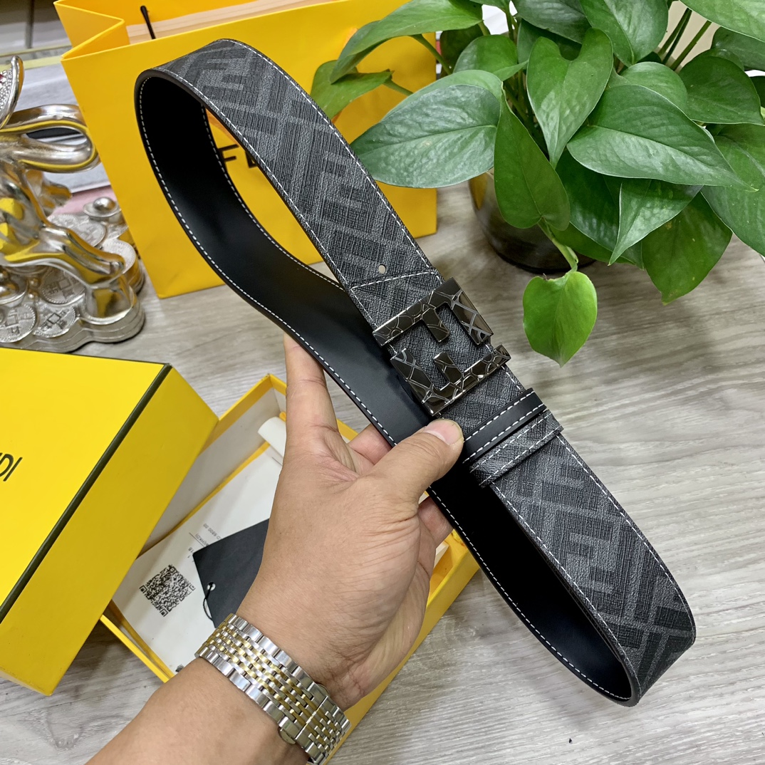 Fendi Leather Belts 1:1 Mirror Version