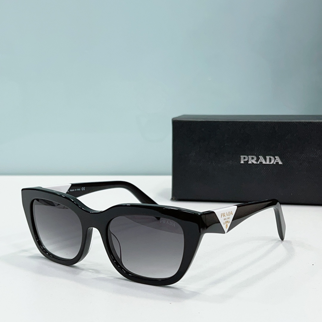 Prada Mirror leg print Logo  sunglasses Top quality （Replica）